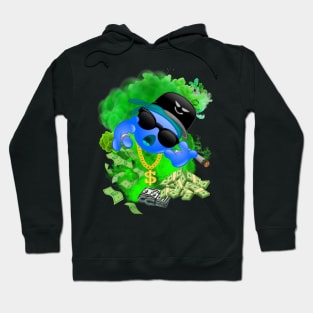 GREEN MAN BLUE EMOJI FACE DESIGN Hoodie